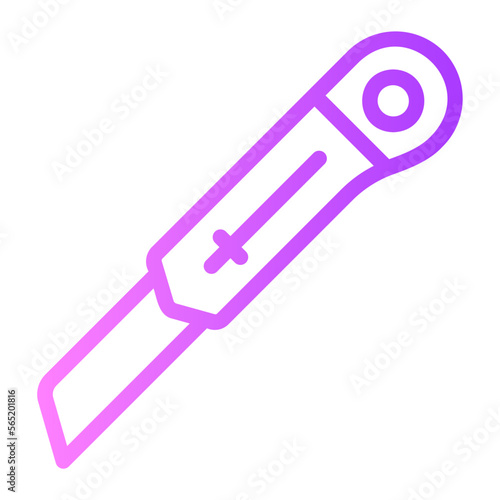 cutter gradient icon