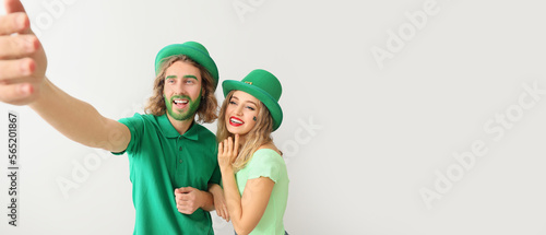 Young couple taking selfie ...