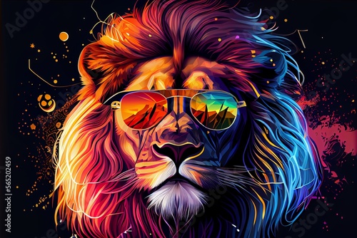 Fototapeta Naklejka Na Ścianę i Meble -  abstract animals vector style background