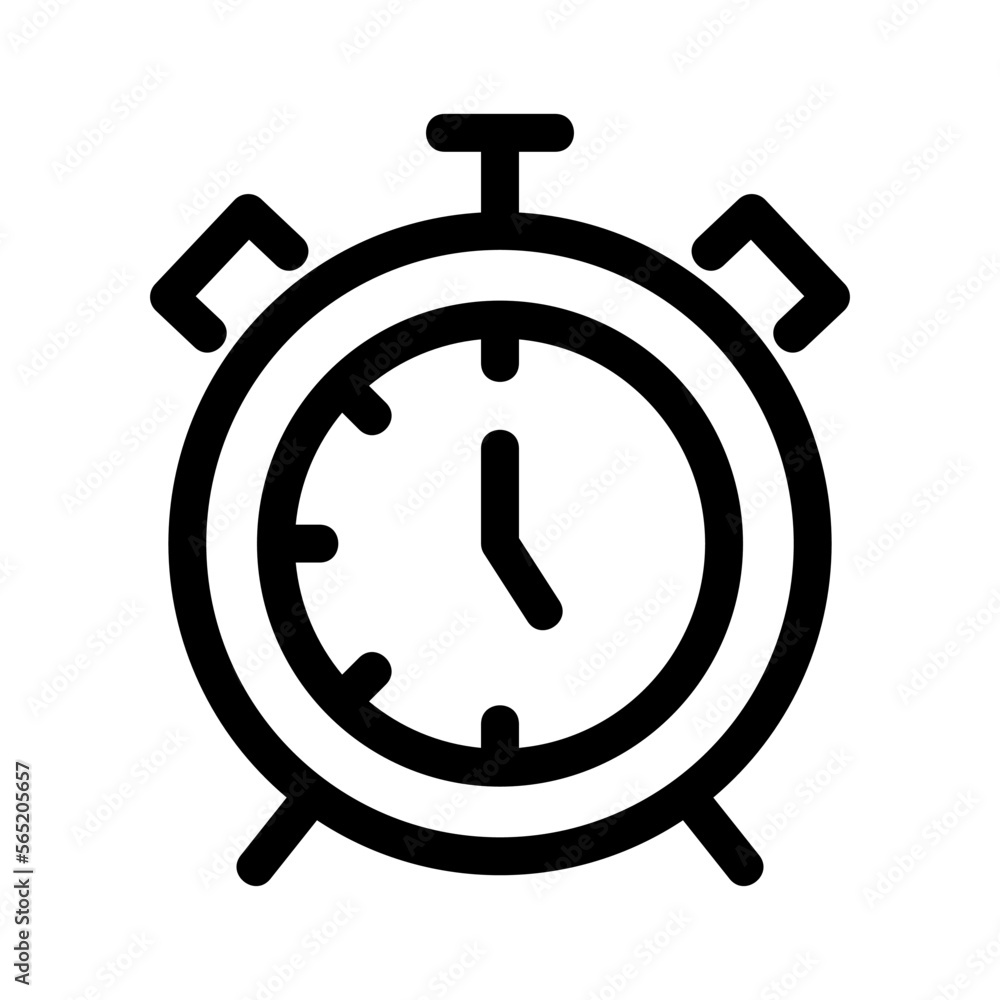 alarm clock icon or logo isolated sign symbol vector illustration - high quality black style vector icons alarm clock icon or logo isolated sign symbol vector illustration - high quality black style vector icons