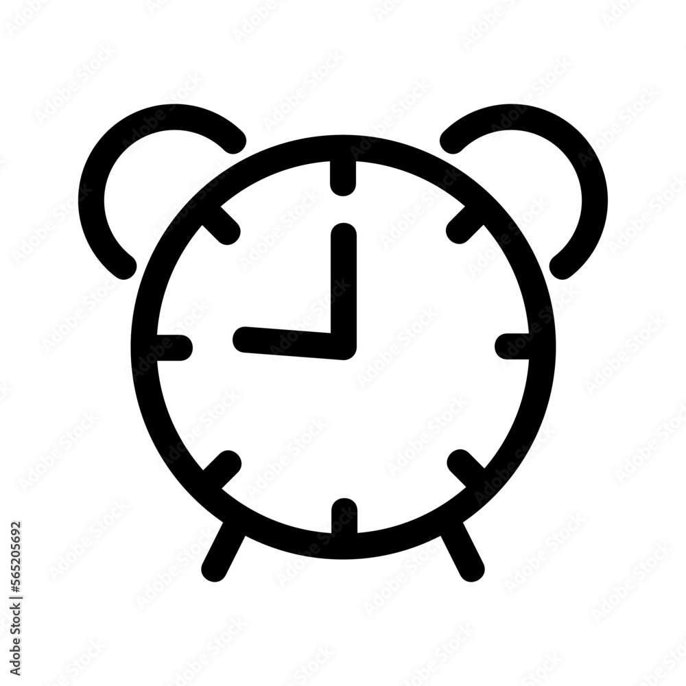 alarm clock icon or logo isolated sign symbol vector illustration - high quality black style vector icons alarm clock icon or logo isolated sign symbol vector illustration - high quality black style vector icons
