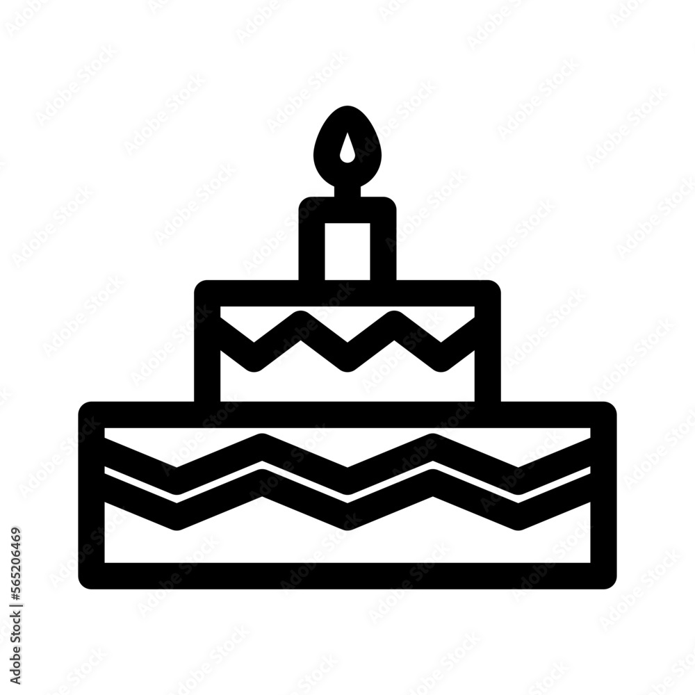 cake icon or logo isolated sign symbol vector illustration - high quality black style vector icons cake icon or logo isolated sign symbol vector illustration - high quality black style vector icons