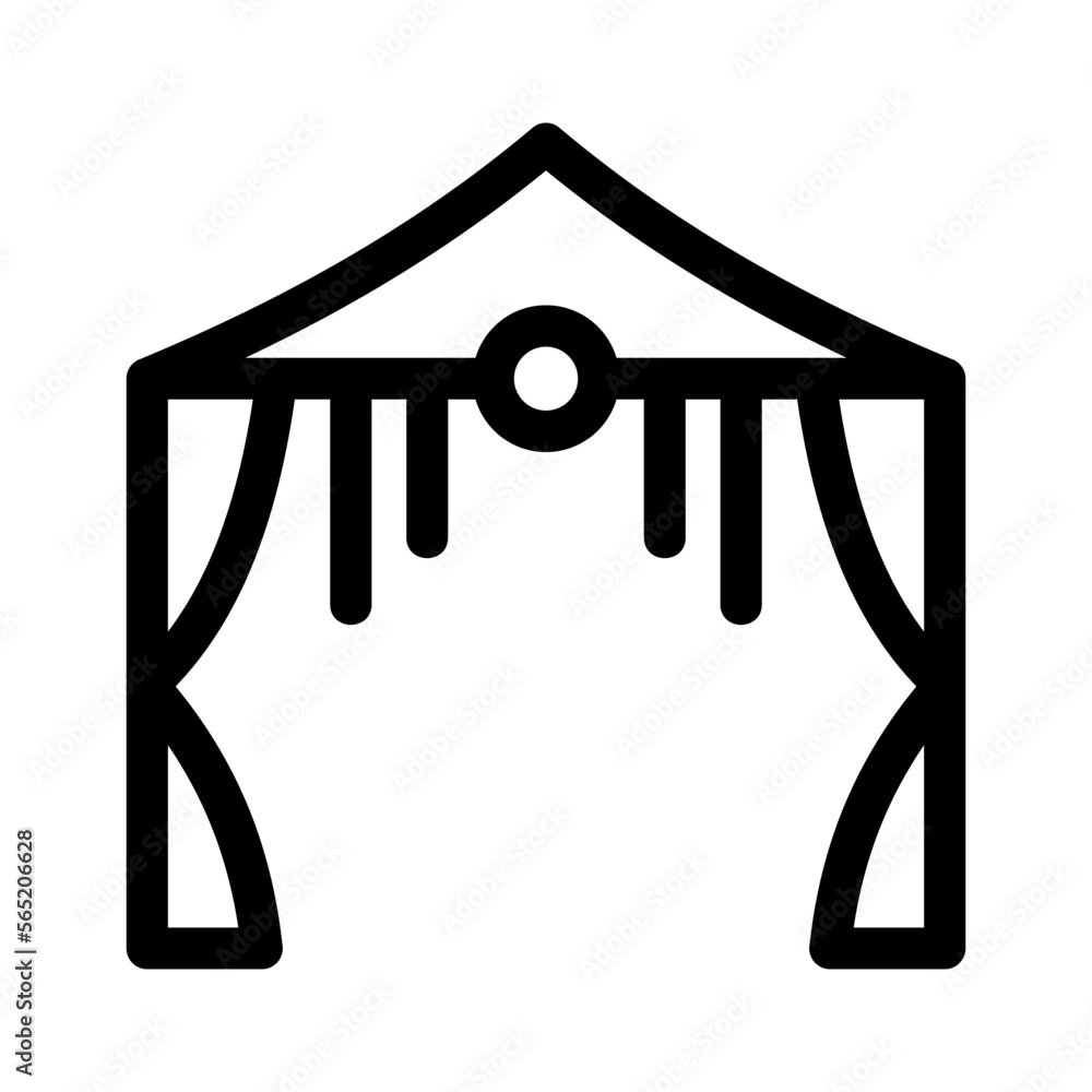wedding altar icon or logo isolated sign symbol vector illustration - high quality black style vector icons wedding altar icon or logo isolated sign symbol vector illustration - high quality black style vector icons