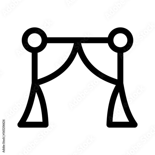 wedding altar icon or logo isolated sign symbol vector illustration - high quality black style vector icons