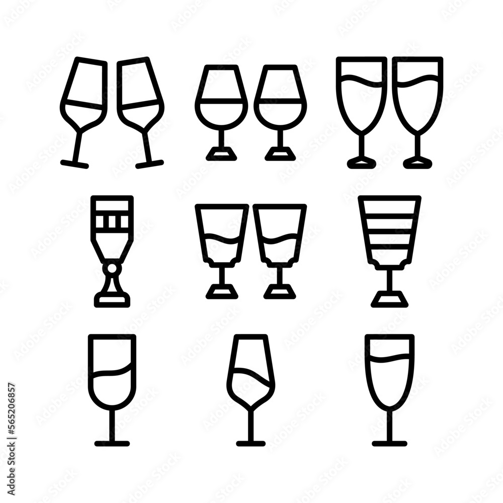 champagne glasses icon or logo isolated sign symbol vector illustration - high quality black style vector icons champagne glasses icon or logo isolated sign symbol vector illustration - high quality black style vector icons