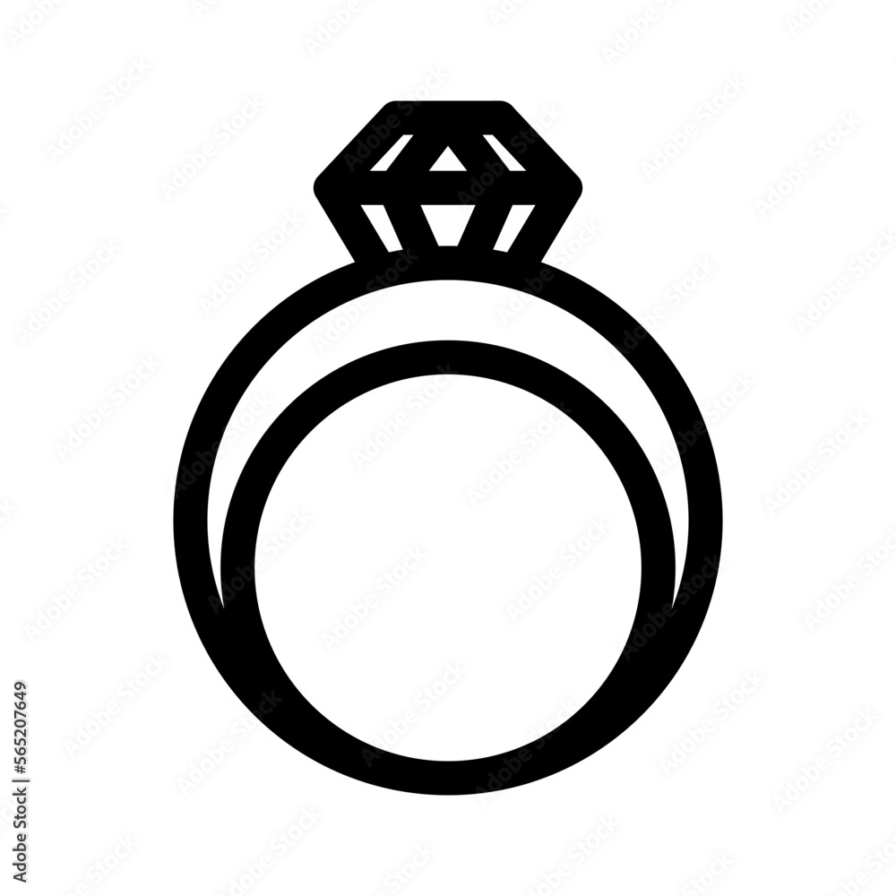 diamond ring icon or logo isolated sign symbol vector illustration - high quality black style vector icons diamond ring icon or logo isolated sign symbol vector illustration - high quality black style vector icons