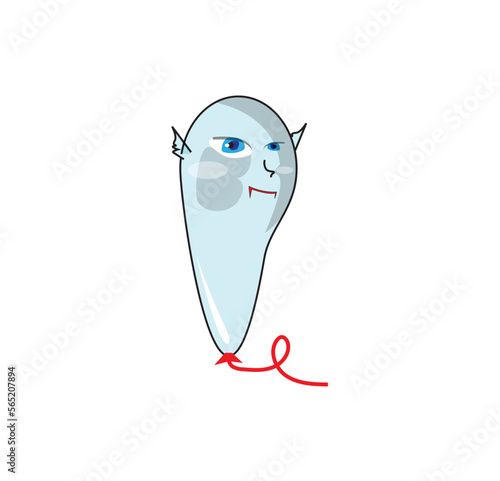 tooth with toothpaste