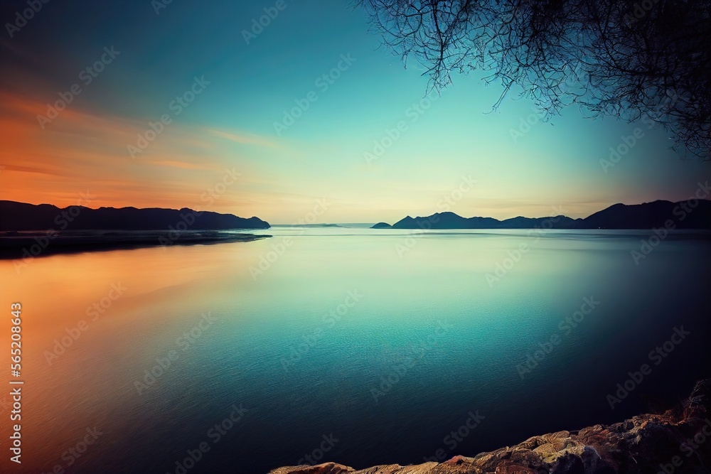 scenic view of beautiful lake