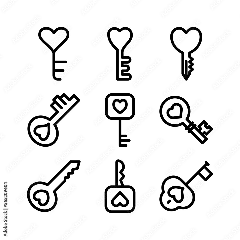 key love icon or logo isolated sign symbol vector illustration - high quality black style vector icons key love icon or logo isolated sign symbol vector illustration - high quality black style vector icons