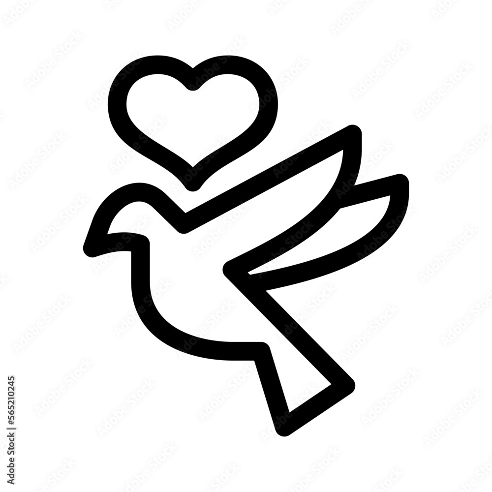 loving bird icon or logo isolated sign symbol vector illustration - high quality black style vector icons loving bird icon or logo isolated sign symbol vector illustration - high quality black style vector icons
