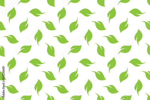 Leaf seamless pattern background vector design