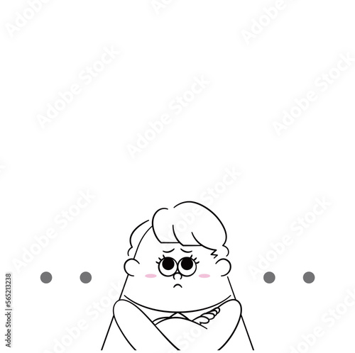 上を向いて考えるビジネスウーマン