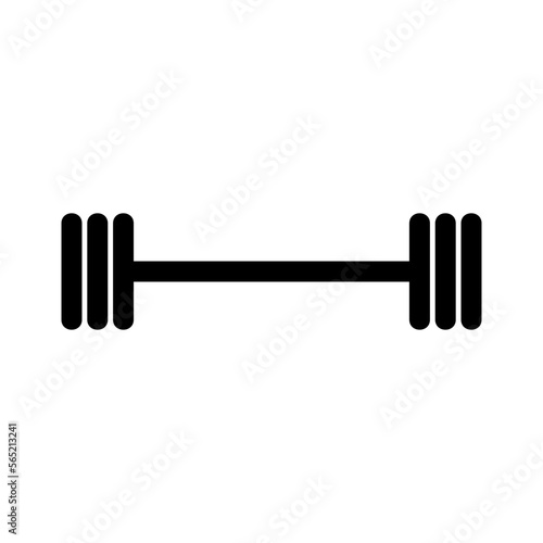 barbell icon or logo isolated sign symbol vector illustration - high quality black style vector icons