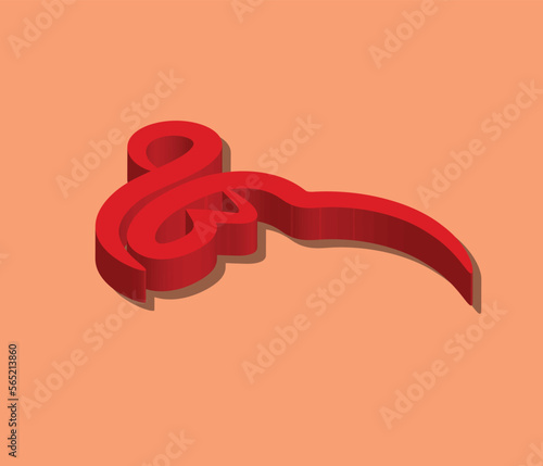 Ek onkar calligraphy vector graphic sybmol design.	