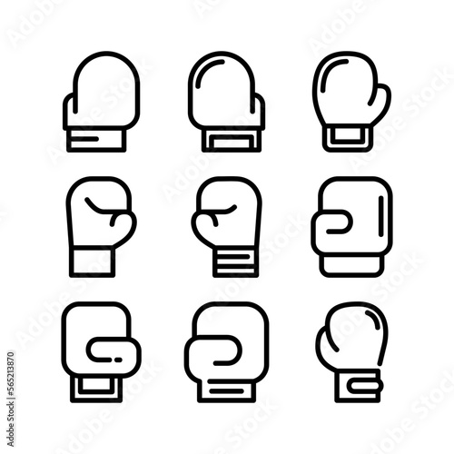 boxing gloves icon or logo isolated sign symbol vector illustration - high quality black style vector icons