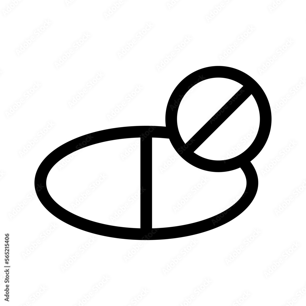 pills icon or logo isolated sign symbol vector illustration - high quality black style vector icons