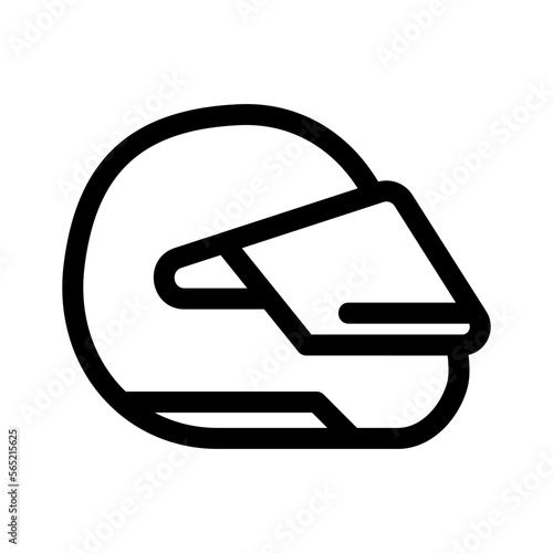 race helmet icon or logo isolated sign symbol vector illustration - high quality black style vector icons photo