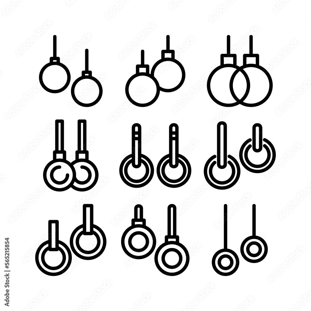 rings icon or logo isolated sign symbol vector illustration - high quality black style vector icons rings icon or logo isolated sign symbol vector illustration - high quality black style vector icons