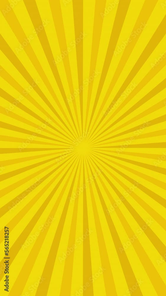 Portrait-style motion loop background of spinning gold and yellow radiate lines Portrait-style motion loop background of spinning gold and yellow radiate lines