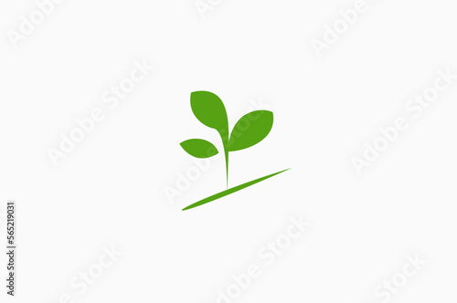 Illustration vector graphic of green leaf plant © Sqwrrr