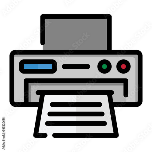 Printer line icon