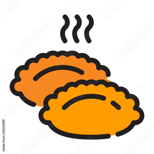 Dumpling line icon