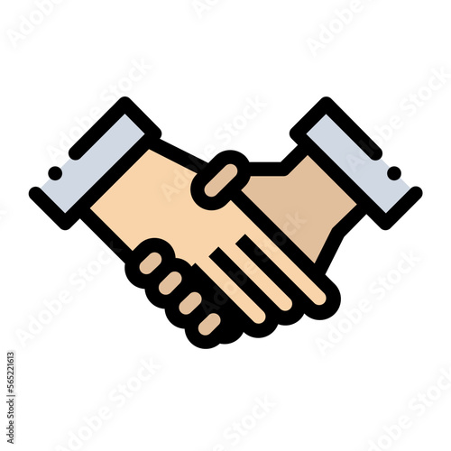 cooperate line icon