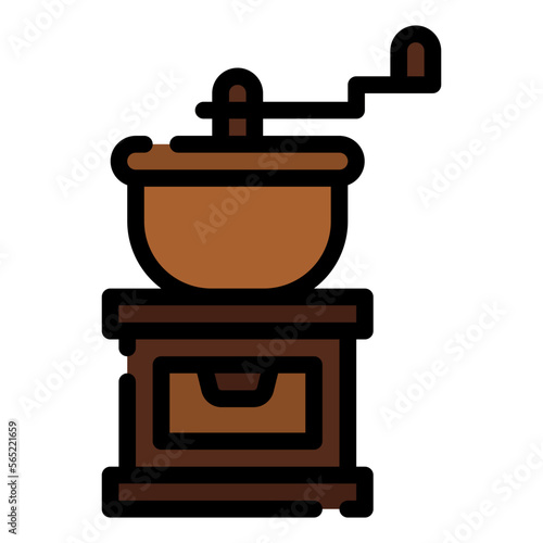 coffee grinder line icon