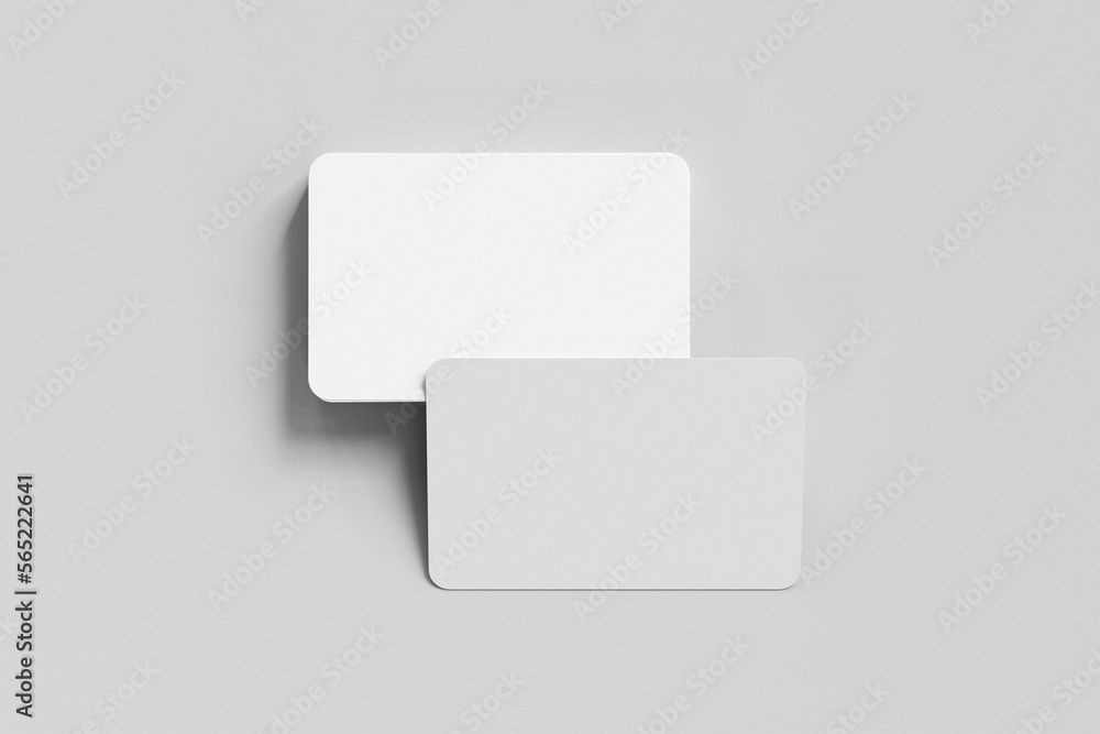 3D Render of Rounded Business Card - Good for Mockup 3D Render of Rounded Business Card - Good for Mockup