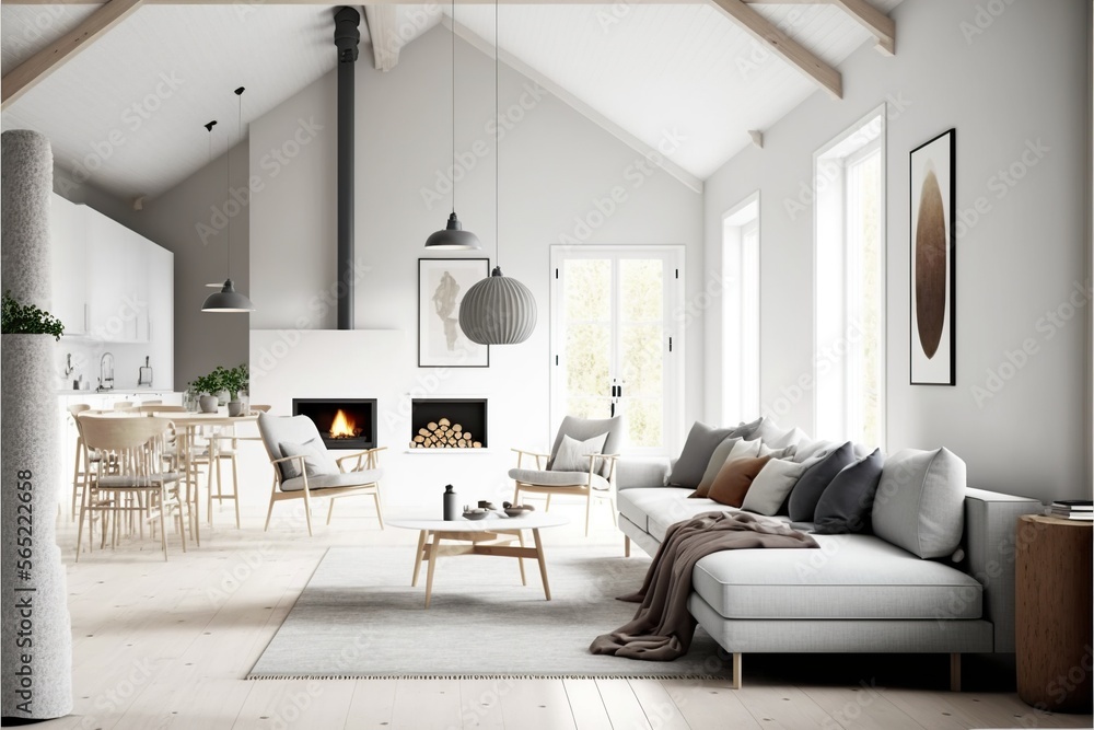 Scandinavian Interior Wall Mockup: Clean, Minimalist & Modern with Textile & Wood Textures Scandinavian Interior Wall Mockup: Clean, Minimalist & Modern with Textile & Wood Textures