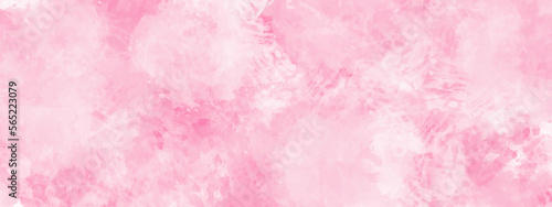 Soft pastel pink watercolor background painted on white paper texture. pink and white grunge background. pink marble texture.