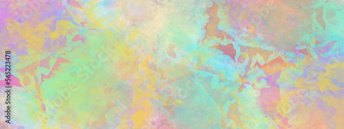 soft colorful grunge. Colorful watercolor background with painted sunset sky colors of pink blue purple green and yellow. Beautiful soft color, colorful watercolor background texture