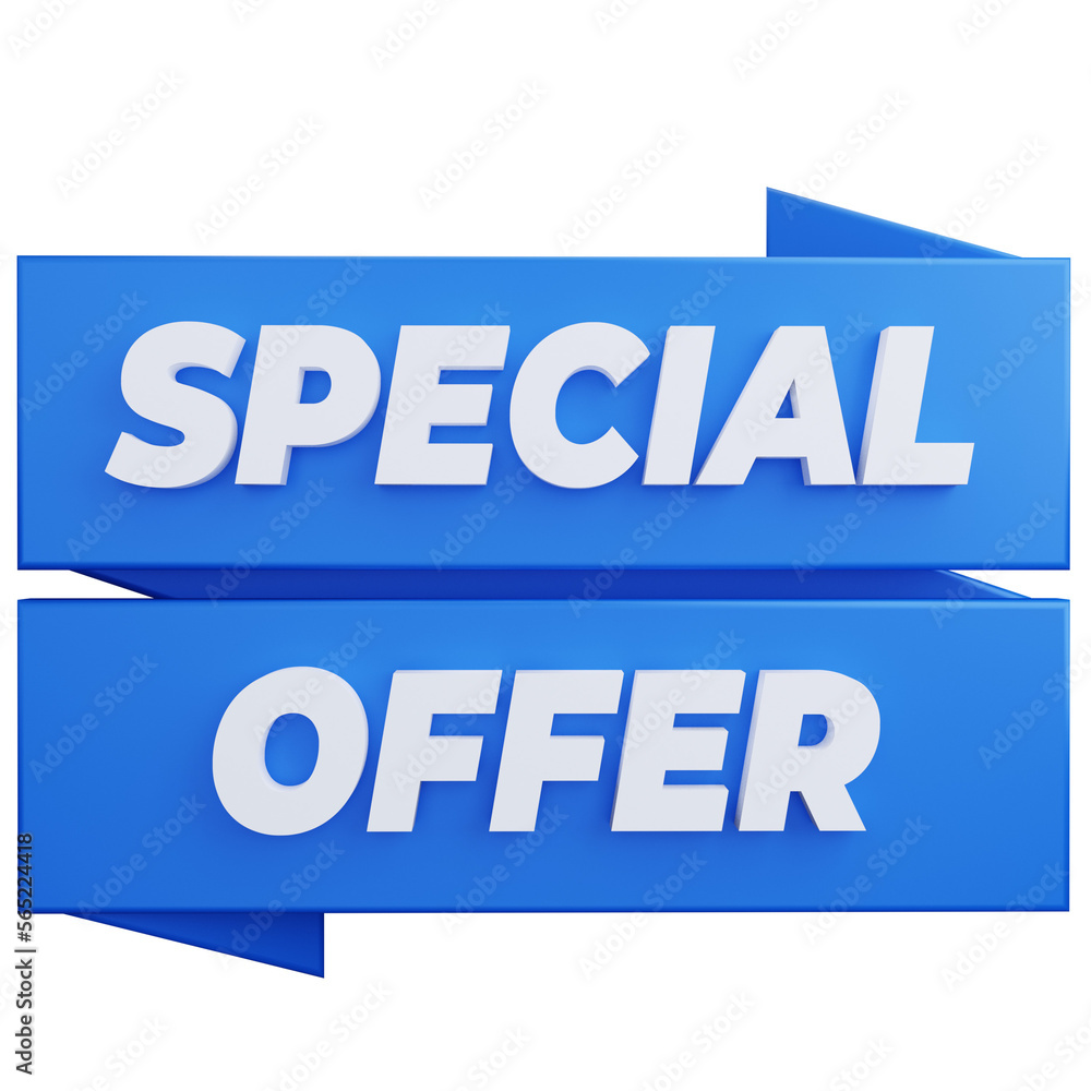 special offer label 3d illustration special offer label 3d illustration