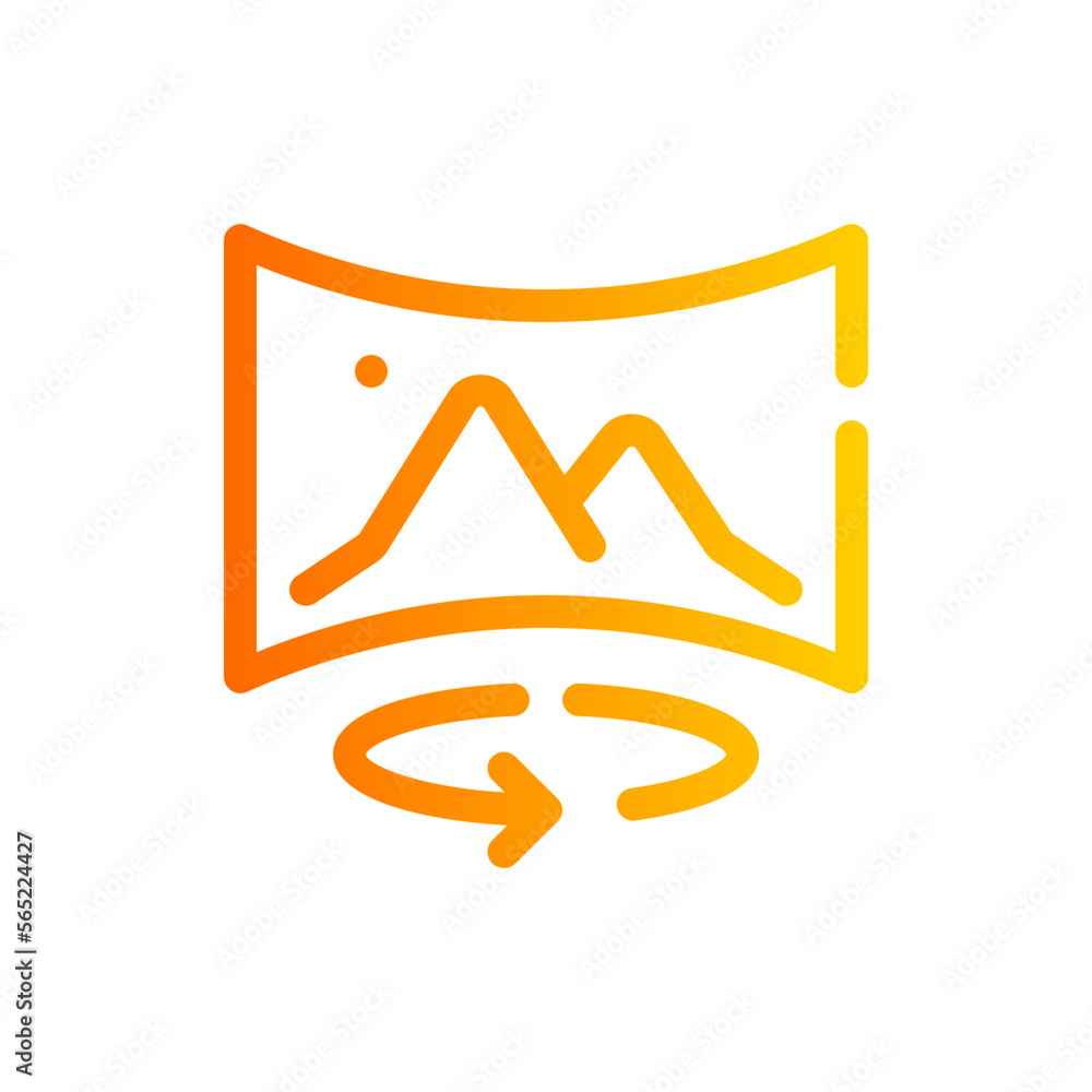 panorama gradient icon