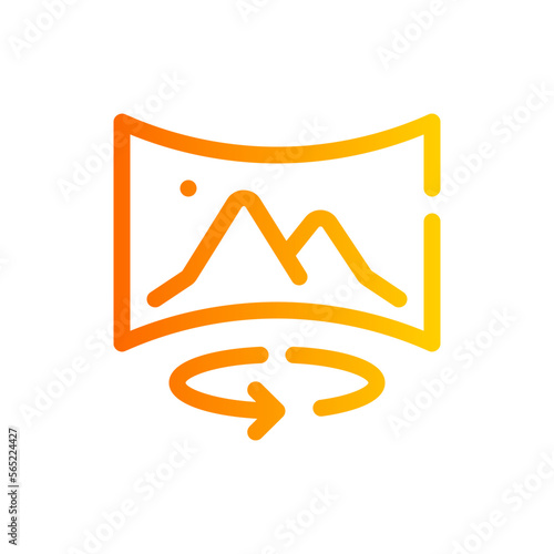 panorama gradient icon