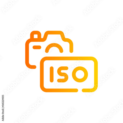 Photography sensibility gradient icon