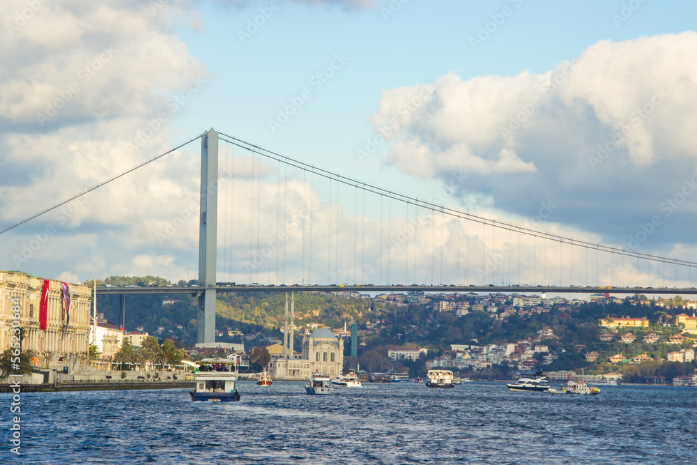 Bosporus strait beautiful views Istanbul Turkey