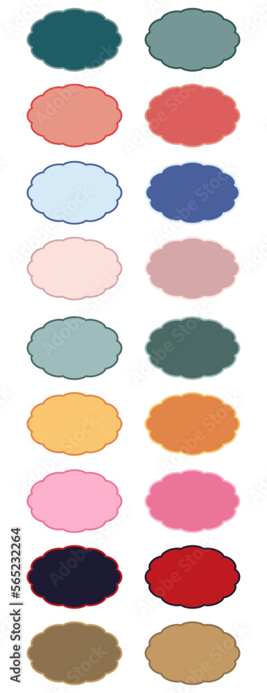 collection of colorful speaking banner elements collection of colorful speaking banner elements