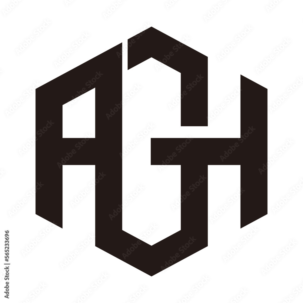 AGH logo elegant hexagonal AGH logo elegant hexagonal