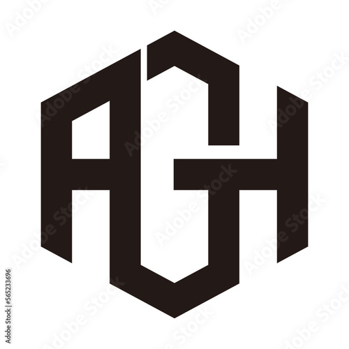 AGH logo elegant hexagonal
