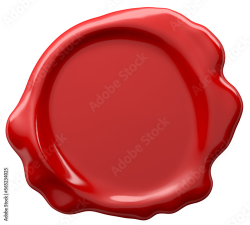 Fotografie Round shape wax seal