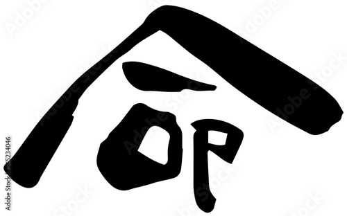 筆文字「命」