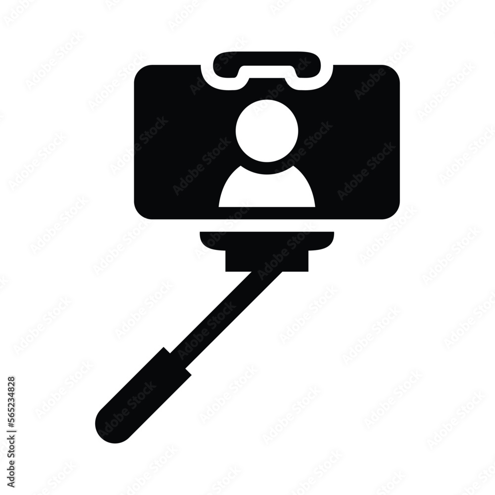 Selfie stick icon vector graphic illustration Selfie stick icon vector graphic illustration