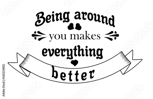 lettering compliment for best friend
