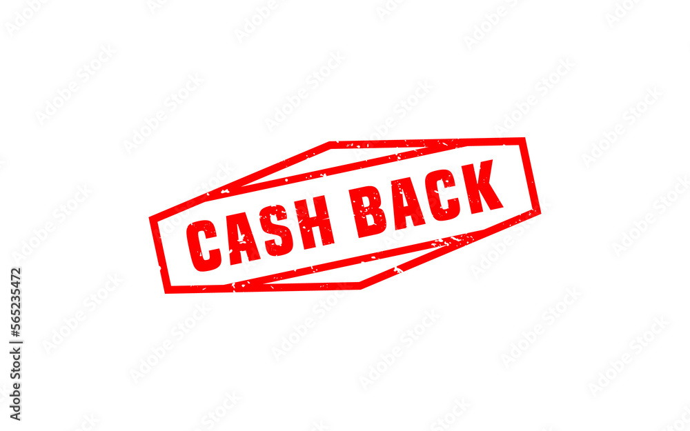 CASH BACK rubber stamp with grunge style on white background CASH BACK rubber stamp with grunge style on white background