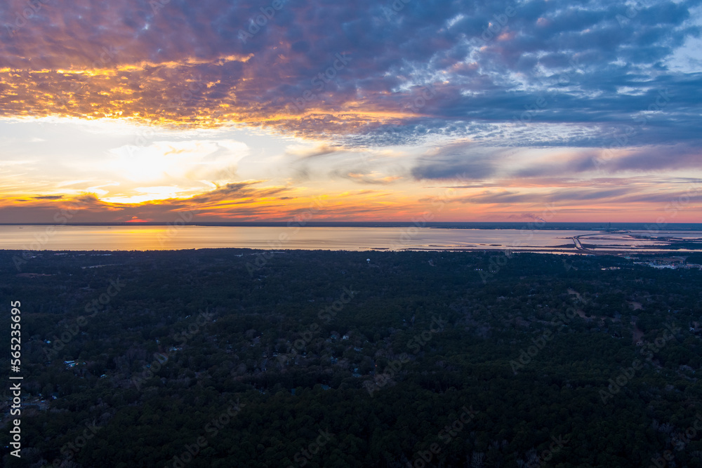 Sunset in Daphne, Alabama 