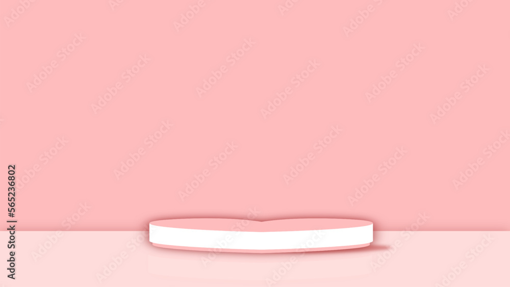 Pink 3D room with realistic cylinder pedestal podium. Minimal scene for product display presentation. Stage for showcase. Vector geometric design platform.
Pink 3D room with realistic cylinder pedestal podium. Minimal scene for product display presentation. Stage for showcase. Vector geometric design platform.