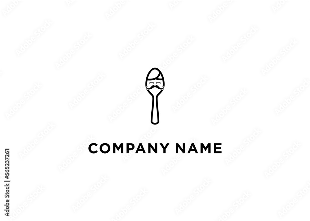 Guru logo spoon icon design vector illustration Guru logo spoon icon design vector illustration