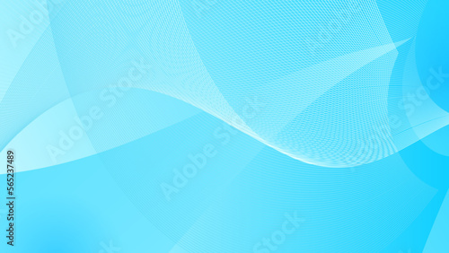 Abstract pastel blue wavy modern style background.