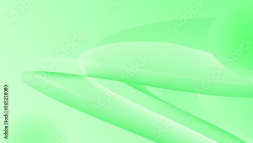 A green abstract minimal gradient wavy background.